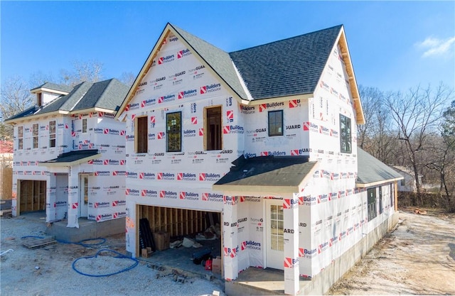 view of unfinished property