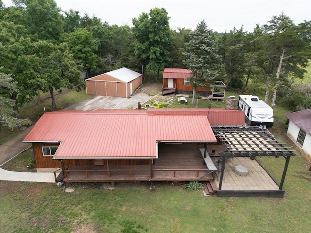 19724 Waldon Rd, Rogers, AR 72756 - view from above of property featuring a heavily wooded area