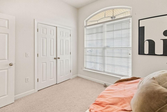 living area with carpet floors and baseboards