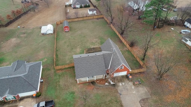 aerial view of property's location