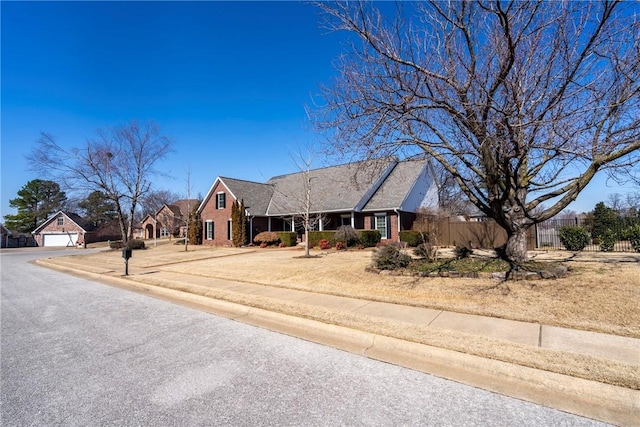 ranch-style home with a garage