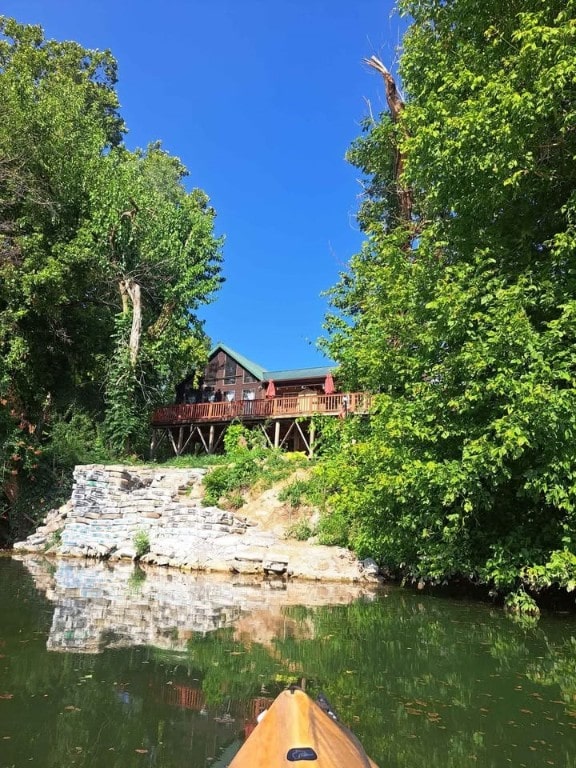 view of yard with a water view