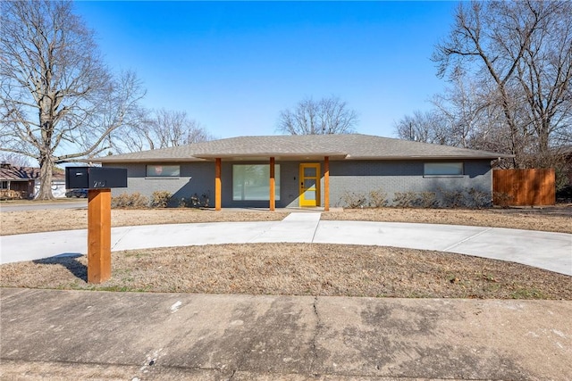 view of ranch-style house