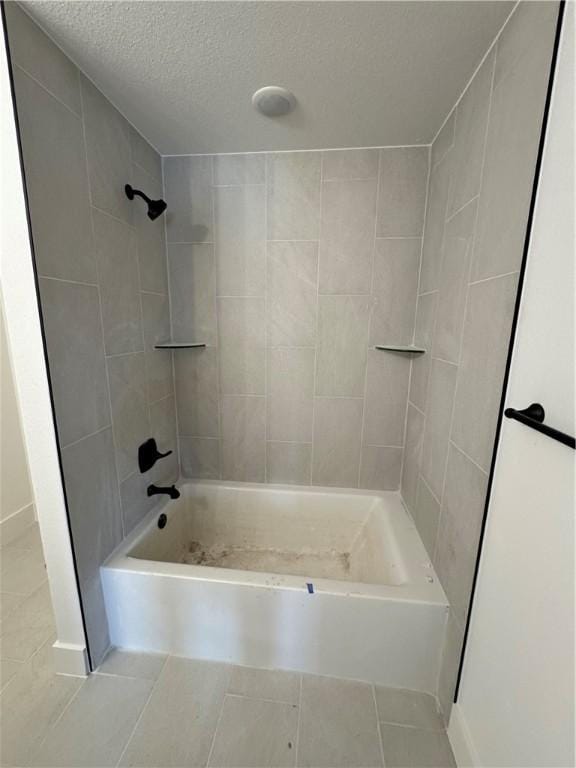 4750 Cowboy St, Springdale, AR 72762 - full bath with tile patterned flooring, a textured ceiling, and bathtub / shower combination
