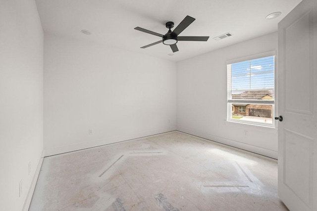 4750 Cowboy St, Springdale, AR 72762 - empty room featuring a ceiling fan and baseboards