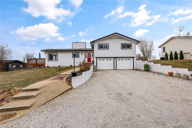 view of front of house featuring a garage