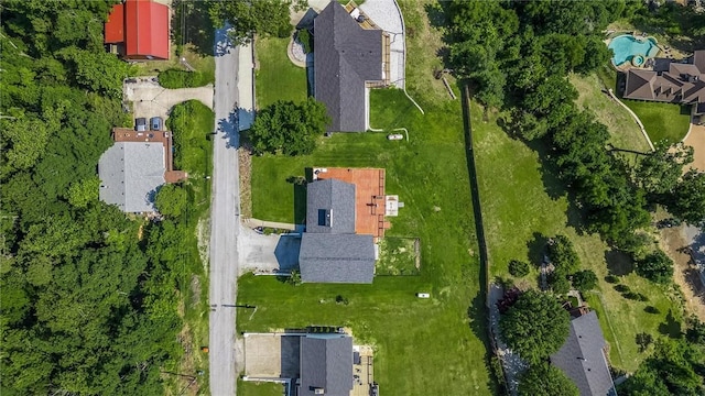 8116 Pine Ln, Rogers, AR 72756 - aerial view of property and surrounding area featuring a pool