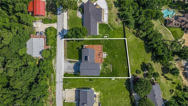 8116 Pine Ln, Rogers, AR 72756 - drone / aerial view of a pool