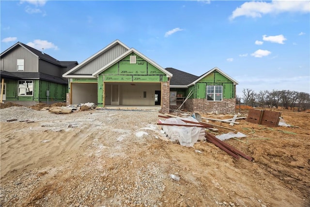 unfinished property featuring driveway