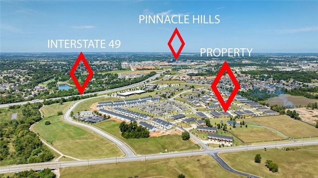 2643 S Kilimanjaro Way, Rogers, AR 72758 - aerial overview of property's location