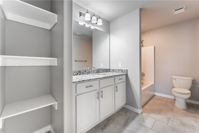 2643 S Kilimanjaro Way, Rogers, AR 72758 - full bathroom featuring vanity, bathing tub / shower combination, and tile patterned flooring