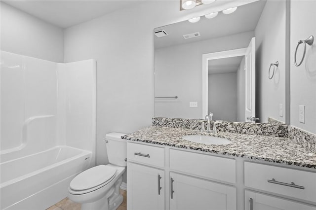 2649 W Everest Ave, Rogers, AR 72758 - full bathroom with vanity, washtub / shower combination, and tile patterned floors