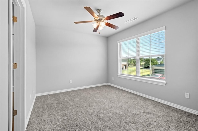 2649 W Everest Ave, Rogers, AR 72758 - carpeted spare room featuring ceiling fan and baseboards