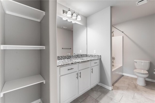 2682 W Kilimanjaro Way, Rogers, AR 72758 - bathroom featuring vanity, shower / bathtub combination, and tile patterned floors