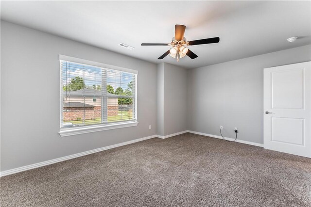 2682 W Kilimanjaro Way, Rogers, AR 72758 - carpeted empty room with ceiling fan and a smoke detector