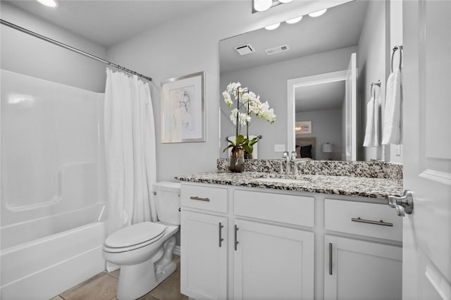 2682 W Kilimanjaro Way, Rogers, AR 72758 - full bath with vanity, shower / tub combo with curtain, and tile patterned flooring