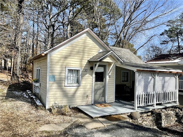 view of front of home