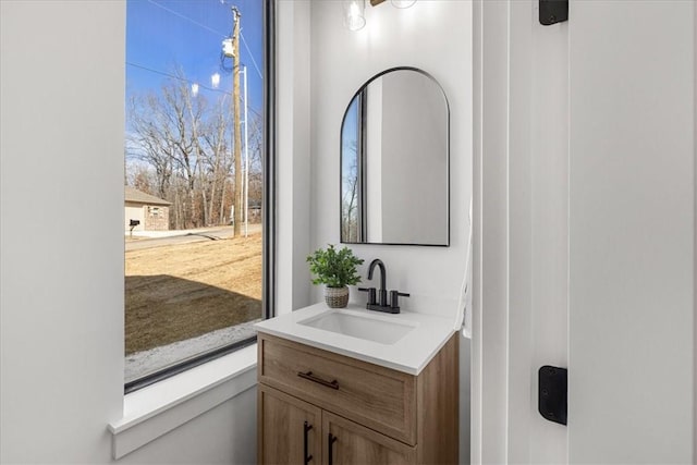 bathroom with vanity