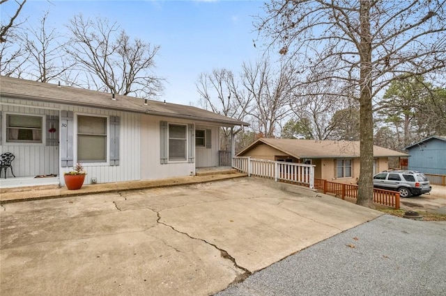 view of ranch-style home