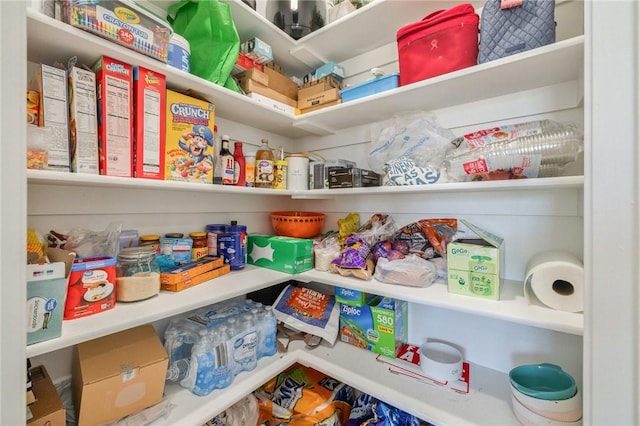 view of pantry