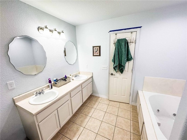 9998 Farm Rd Unit 2240, Washburn, MO 65772 - full bathroom featuring tile patterned floors, double vanity, a whirlpool tub, and a sink