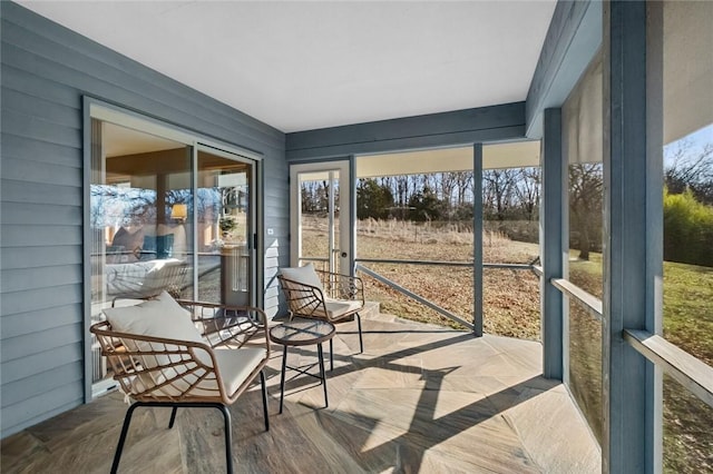 view of sunroom / solarium