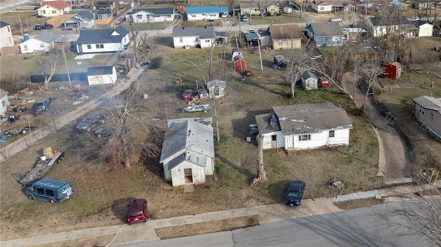 drone / aerial view with a residential view