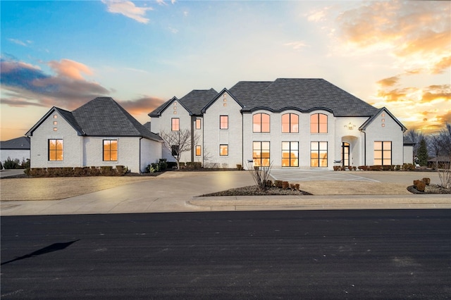 view of french country style house