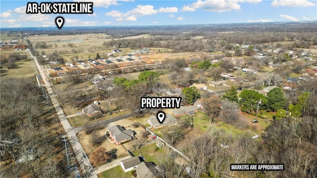 drone / aerial view featuring a residential view