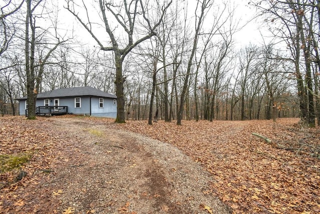 exterior space with driveway