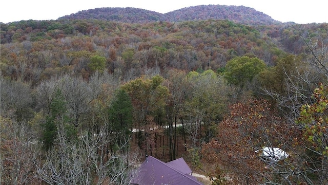 property view of mountains with a view of trees