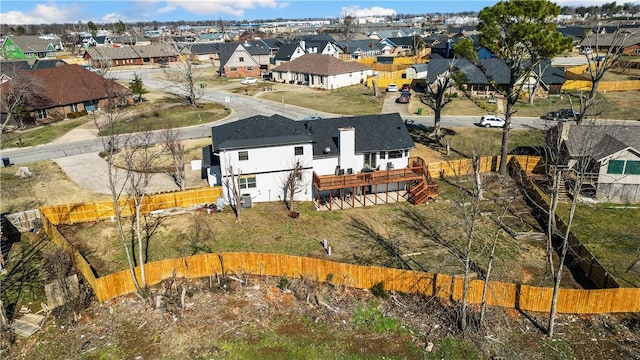 bird's eye view featuring a residential view