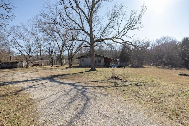 exterior space featuring driveway