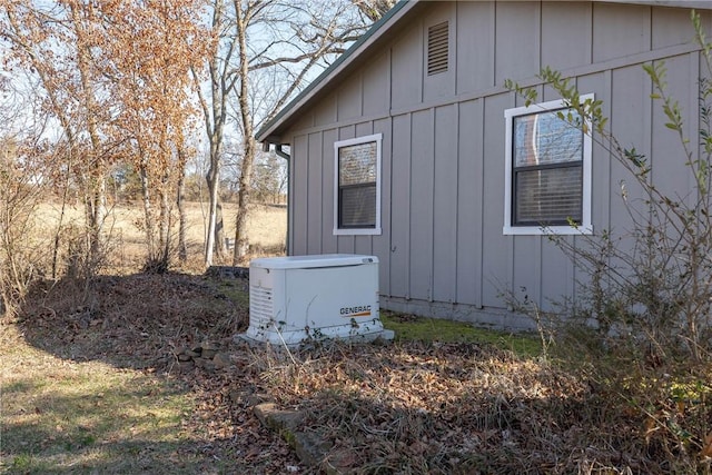 view of side of home featuring board and batten siding