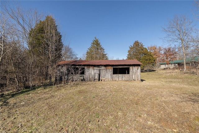 view of outbuilding with an outdoor structure