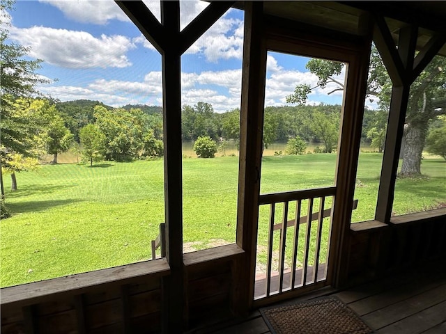 view of doorway to outside