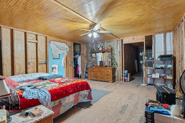 2638 Frye Rd, Southwest City, MO 64863 - bedroom with wood ceiling