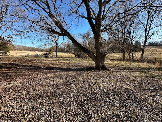 view of landscape featuring a rural view