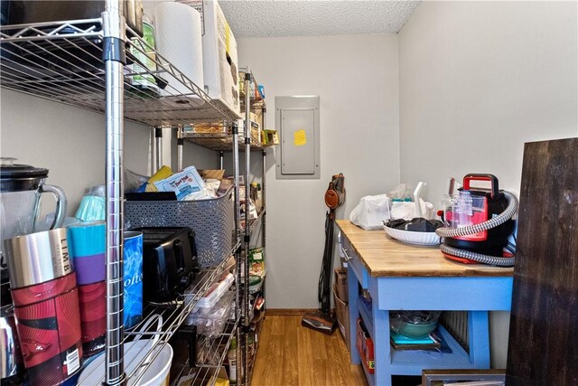 storage room with electric panel