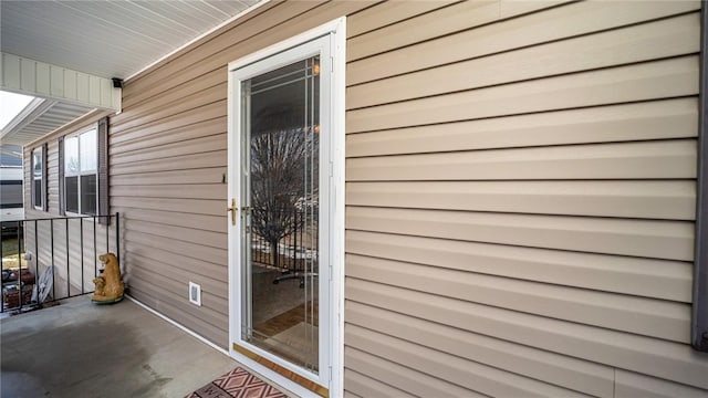 view of entrance to property