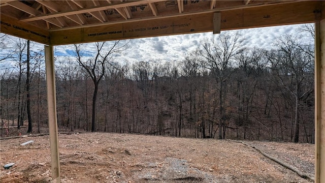 exterior space with a view of trees