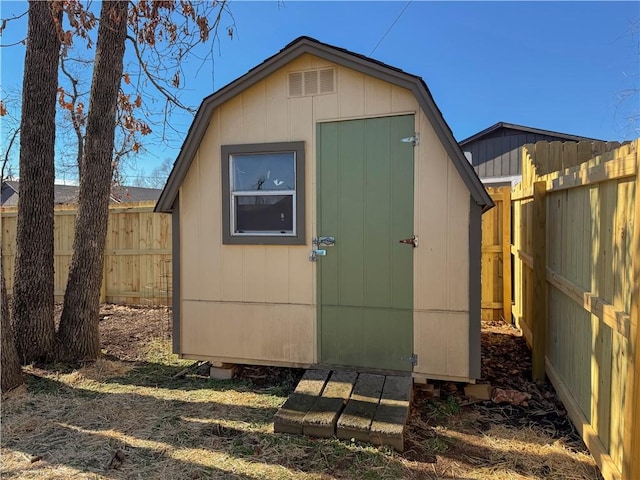 916 S 25th Pl, Rogers, AR 72758 - view of shed with a fenced backyard