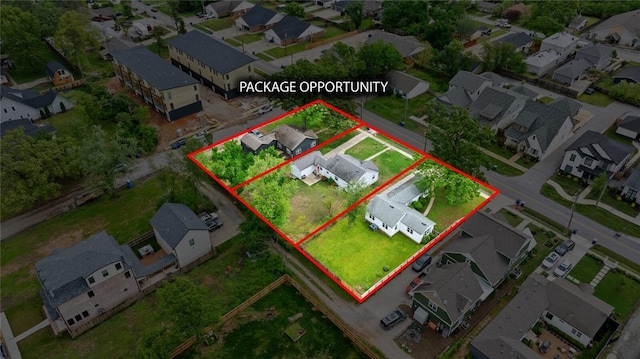 817 NW A St, Bentonville, AR 72712 - drone / aerial view with a residential view
