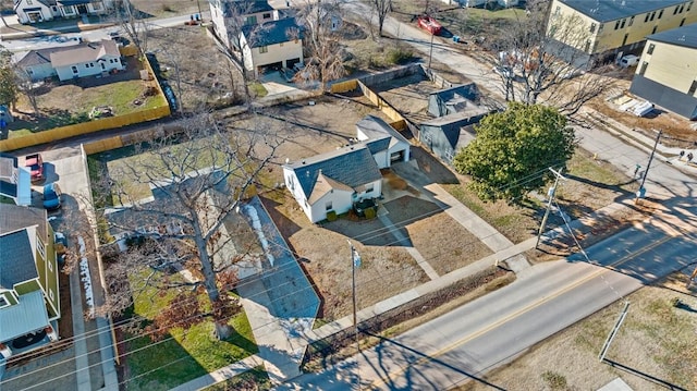 aerial view featuring a residential view