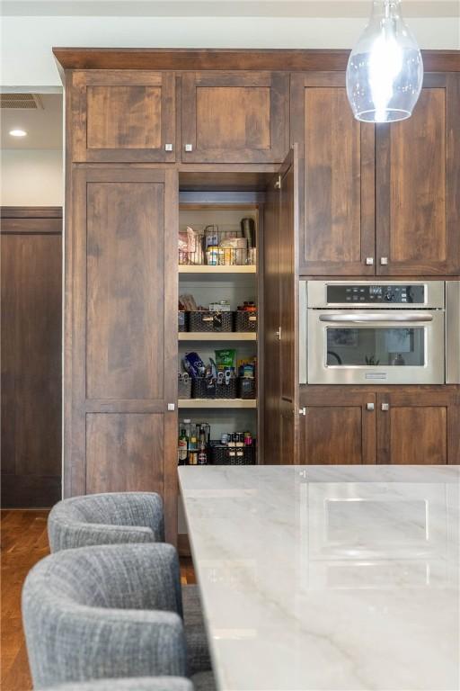 pantry with visible vents