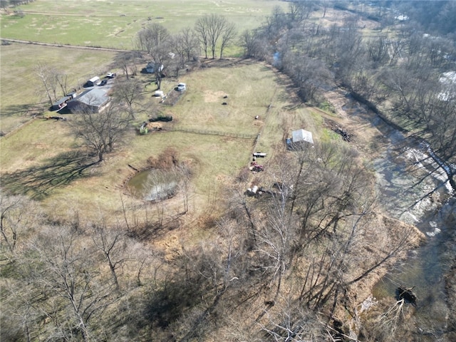 19407/19403 Dawn Hill E Rd, Gentry, AR 72734 - birds eye view of property with a rural view