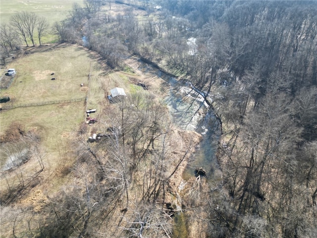 19407/19403 Dawn Hill E Rd, Gentry, AR 72734 - bird's eye view with a rural view