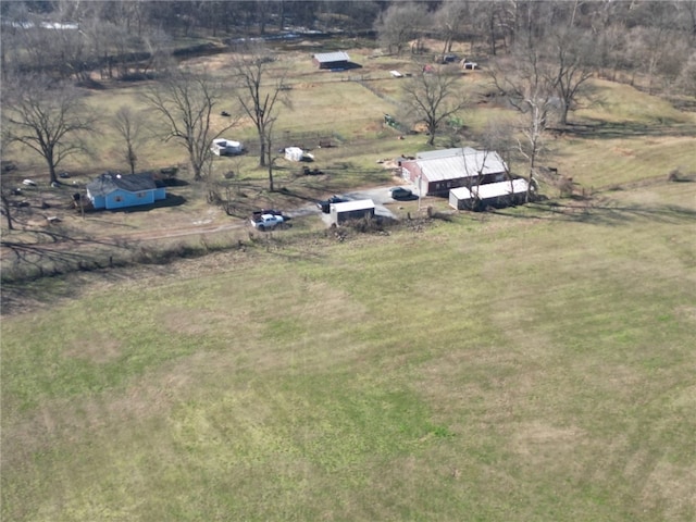 19407/19403 Dawn Hill E Rd, Gentry, AR 72734 - drone / aerial view with a rural view