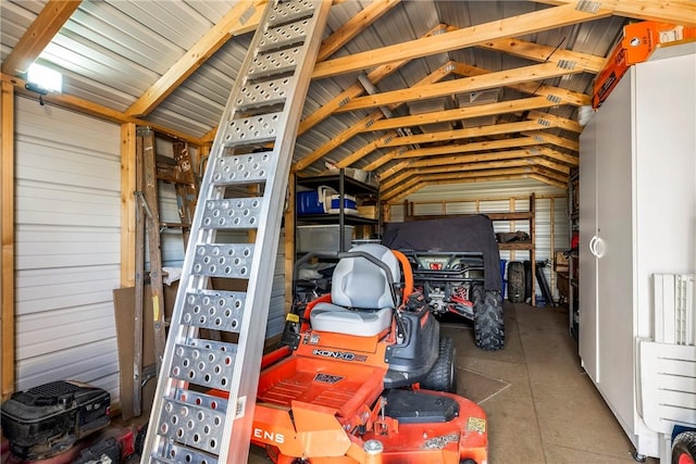 storage area with a garage