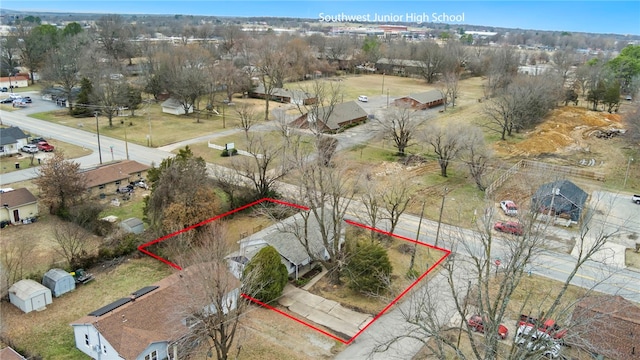 birds eye view of property